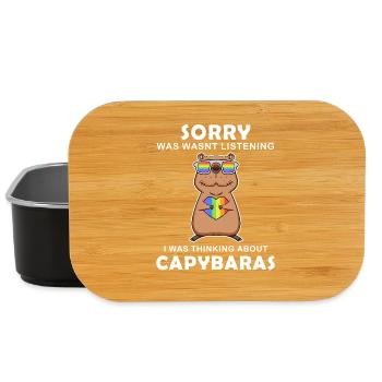 Capybara Wasserschwein Capybaras - Lunch Box - Schwarz - Vorne