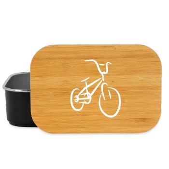 BMX Bike Sketch - Lunch Box - black - Front