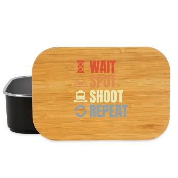 Railroad worker routine - Lunch Box - black - Front
