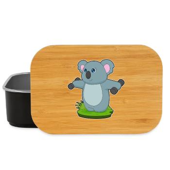 Koala Bodybuilder Hanteln Bodybuilding - Lunch Box - Schwarz - Vorne