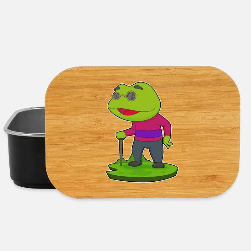 Frosch Rentner Gehstock - Lunch Box - Schwarz