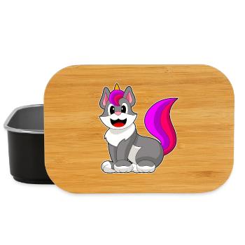Katze Einhorn - Lunch Box - Schwarz - Vorne