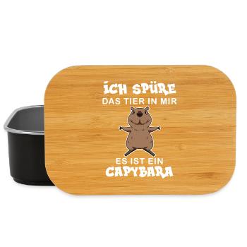 Capybara Wasserschwein Capybaras - Lunch Box - Schwarz - Vorne