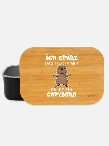 Capybara Wasserschwein Capybaras - Lunch Box - Schwarz