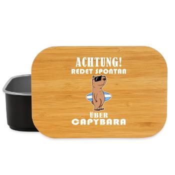 Capybara Wasserschwein Capybaras - Lunch Box - Schwarz - Vorne
