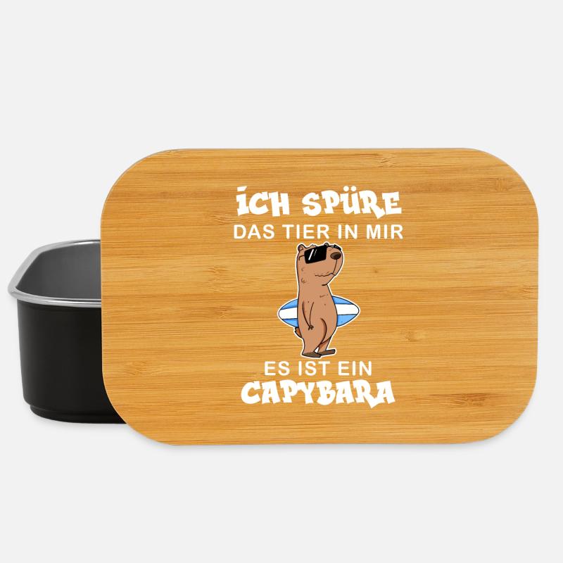 Capybara Wasserschwein Capybaras - Lunch Box - Schwarz