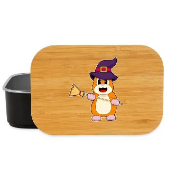 Balai sorcier hamster - Boîte à goûter - noir - Devant