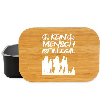 Kein Mensch ist Illegal! - Lunch Box - Schwarz - Vorne