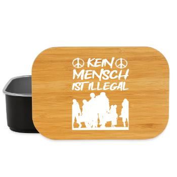 Kein Mensch ist Illegal - Lunch Box - Schwarz - Vorne