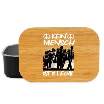 Kein Mensch ist Illegal - Lunch Box - Schwarz - Vorne