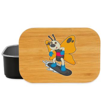 Butterfly Snowboarder Snowboard - Lunch Box - black - Front