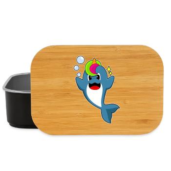 Dolphin Unicorn - Lunch Box - black - Front
