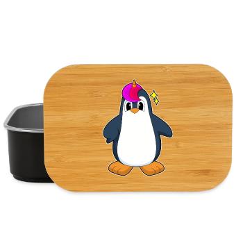 Licorne pingouin - Boîte à goûter - noir - Devant