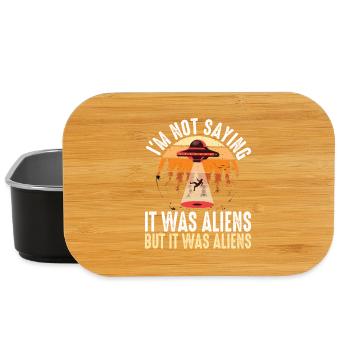 I m not saying it was aliens but it was aliens - Lunch Box - Schwarz - Vorne
