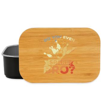 Bowler Spruch - Lunch Box - Schwarz - Vorne