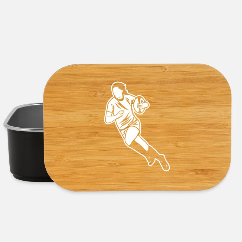 Rugby Spielerin - Lunch Box - Schwarz