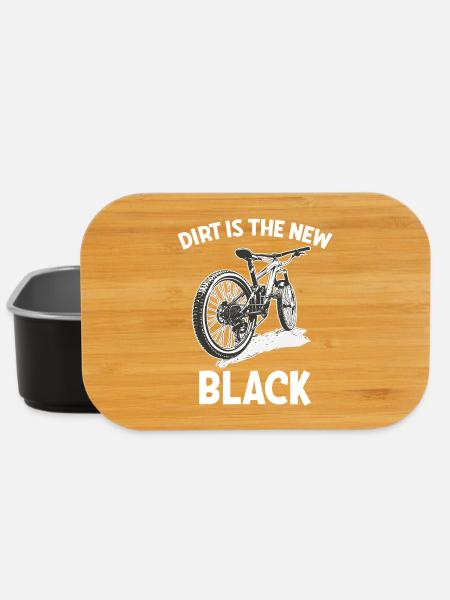 Mountainbiken Dirt ist das neue Schwarz - Lunch Box - Schwarz
