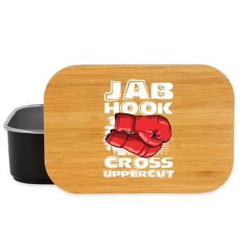 Jab hook cross uppercut - Lunch Box - Schwarz - Vorne