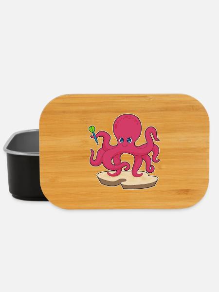 Krake Dart Dartpfeil - Lunch Box - Schwarz