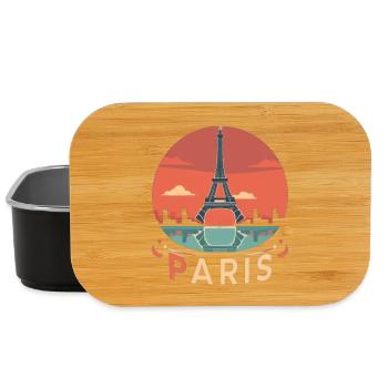 Cercle du coucher de soleil à Paris - Boîte à goûter - noir - Devant