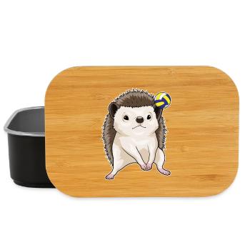 Igel Volleyballspieler Volleyball - Lunch Box - Schwarz - Vorne