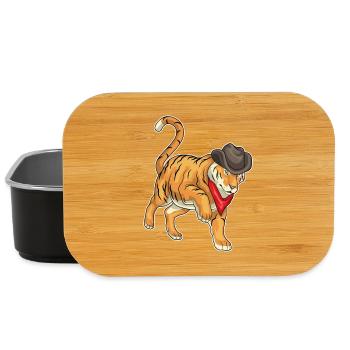 Chapeau de cowboy tigre - Boîte à goûter - noir - Devant