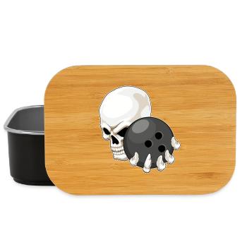Skull Bowling Bowling Ball - Lunch Box - black - Front