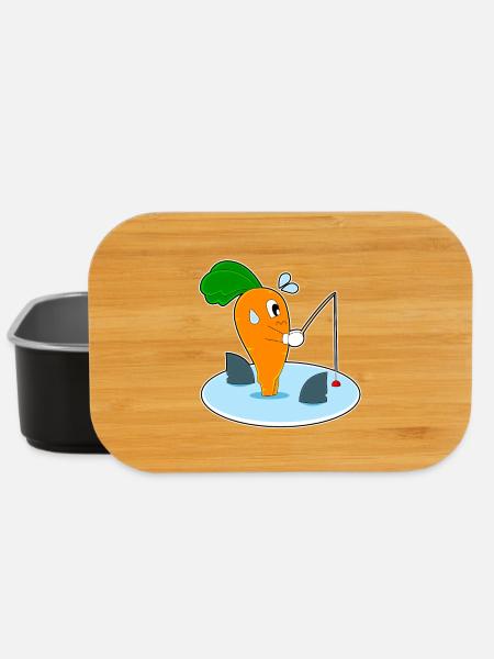 Pêche à la canne à pêche Carrot Angler - Boîte à goûter - noir