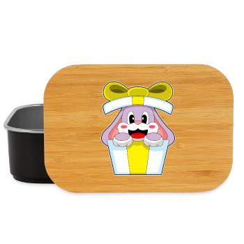 Bunny Christmas Package - Lunch Box - black - Front