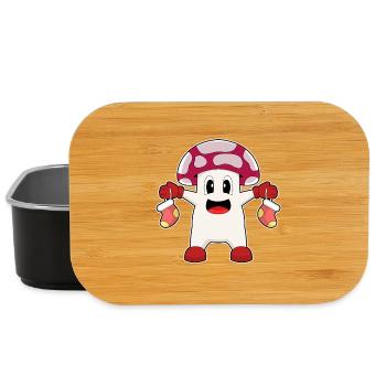 Mushroom Christmas Christmas Socks - Lunch Box - black - Front