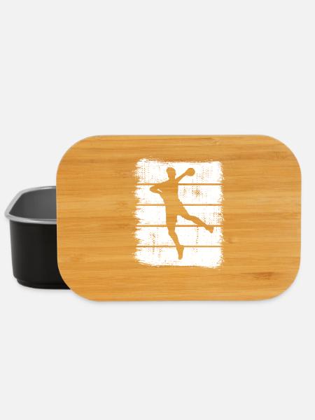 Handballer Junge - Lunch Box - Schwarz