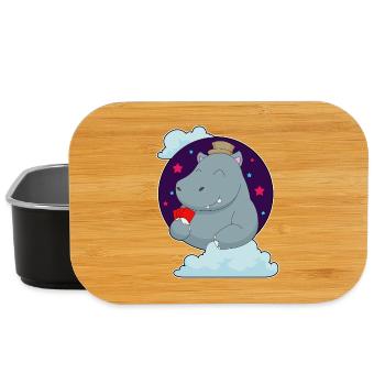 Nilpferd Poker Pokerkarten - Lunch Box - Schwarz - Vorne