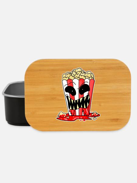 Horror Movie Horror Movie Popcorn Movie Movie Night - Lunch Box - black