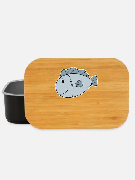 Fisch Ozean Fische Motiv - Lunch Box - Schwarz