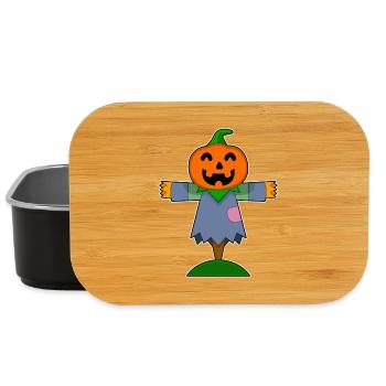 Vogelscheuche Halloween Kürbis - Lunch Box - Schwarz - Vorne