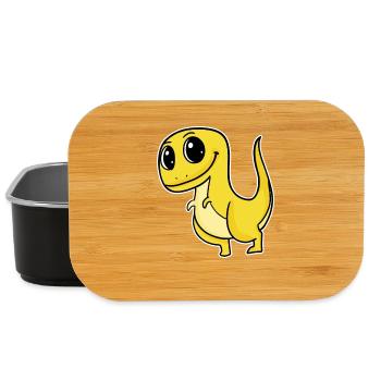 Dinosaur Motif - Lunch Box - black - Front