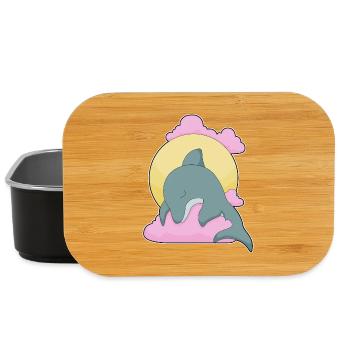 Dolphin Moon - Lunch Box - black - Front