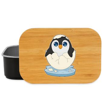 Baby Pinguin Ei - Lunch Box - Schwarz - Vorne