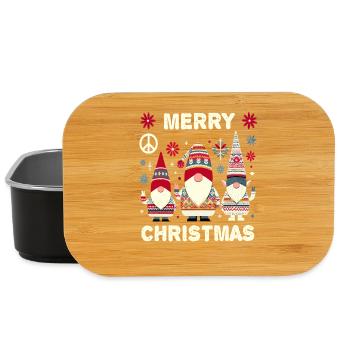 Secret Santa Christmas Gnomes - Lunch Box - black - Front