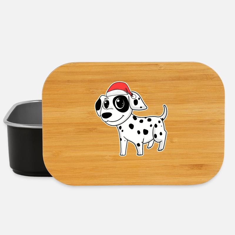 Dalmatiner Hund Tier Weihnachten - Lunch Box - Schwarz