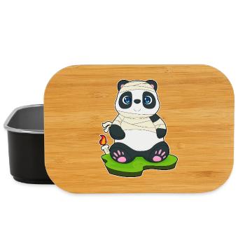 Bougie momie panda - Boîte à goûter - noir - Devant