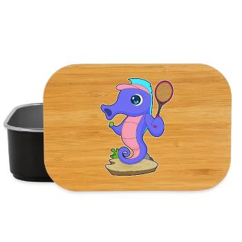 Hippocampe Tennis Tennis Raquette Sport - Boîte à goûter - noir - Devant