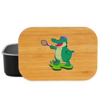 Crocodile Tennis Tennis Raquette Sport - Boîte à goûter - noir - Devant
