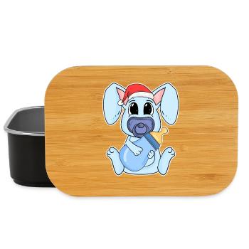Rabbit Baby Christmas - Lunch Box - black - Front
