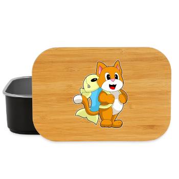 École de sac à dos pour élèves chats - Boîte à goûter - noir - Devant