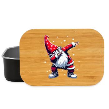 Dabbing Père Noël Dab Père Noël - Boîte à goûter - noir - Devant