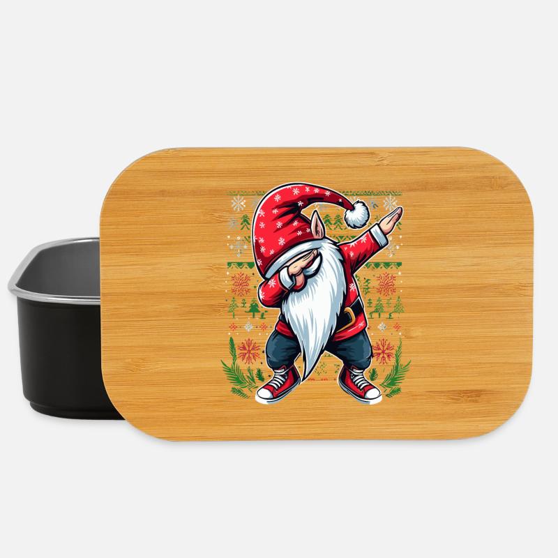 Dabbing Nikolaus Ugly Christmas - Lunch Box - Schwarz