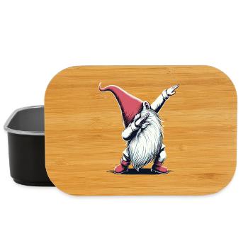 Dabbing Gnome Dab Père Noël - Boîte à goûter - noir - Devant