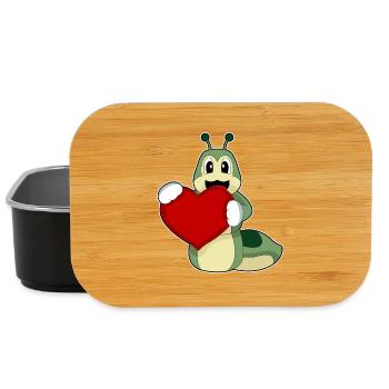 Caterpillar Heart - Lunch Box - black - Front