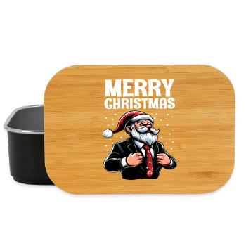 Merry Christmas Chef Imp Christmas Gnome - Lunch Box - black - Front